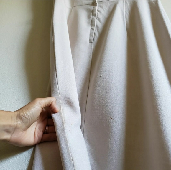 1950s Vintage Pencil Dress Belt Set in Beige Stone or Taupe Miss Ruth - Picture 6 of 7